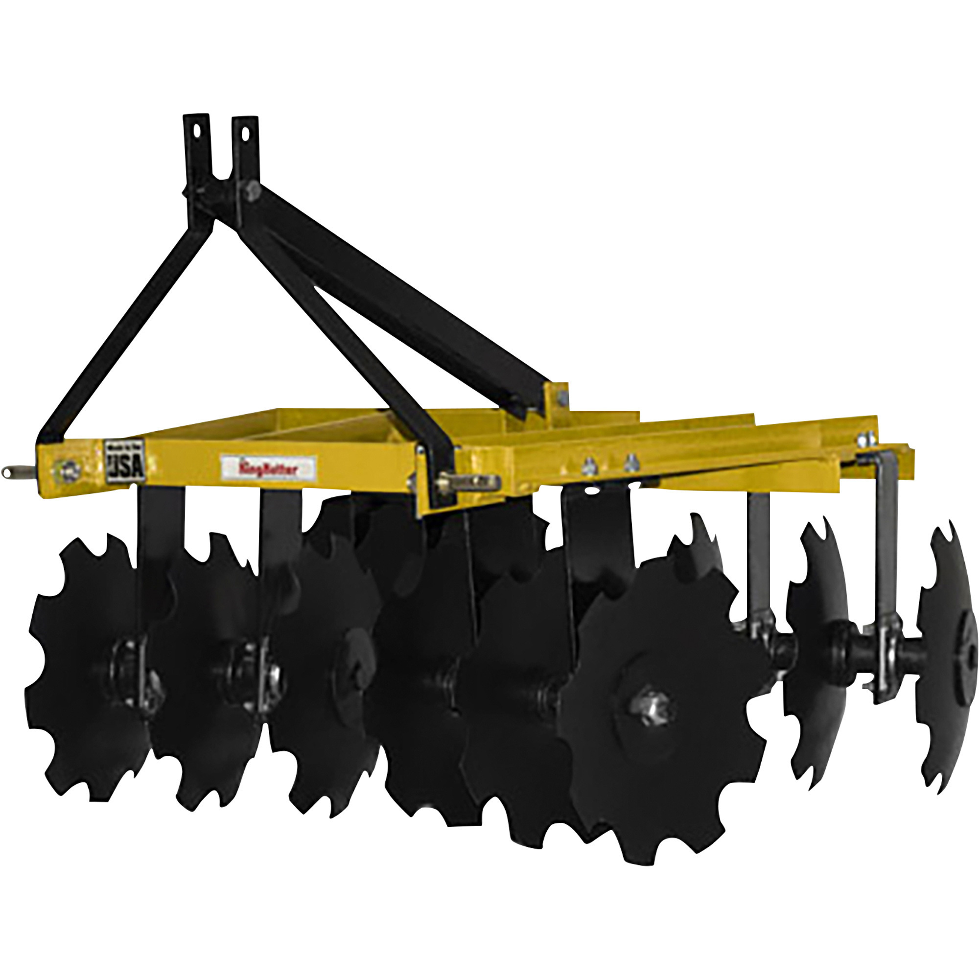 King Kutter Angle Frame Disc Harrow — 4 1/2Ft., Notched, Model 1612